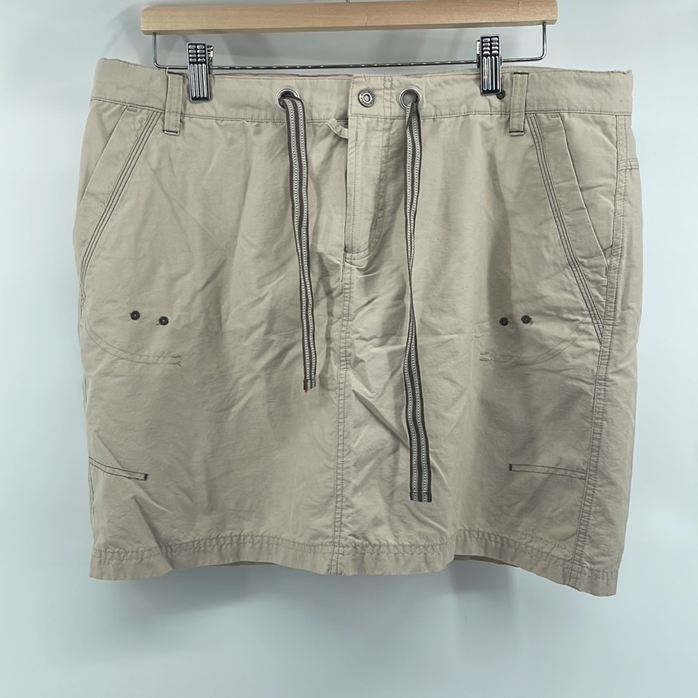 𝅺columbia hiking skort skirt shorts outdoors quick dry neutral sz lg